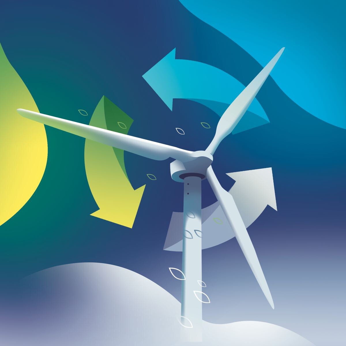 Wind turbine illustration